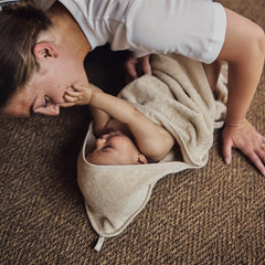 Huxie hooded towel fabric weave focuses on premium organic texture