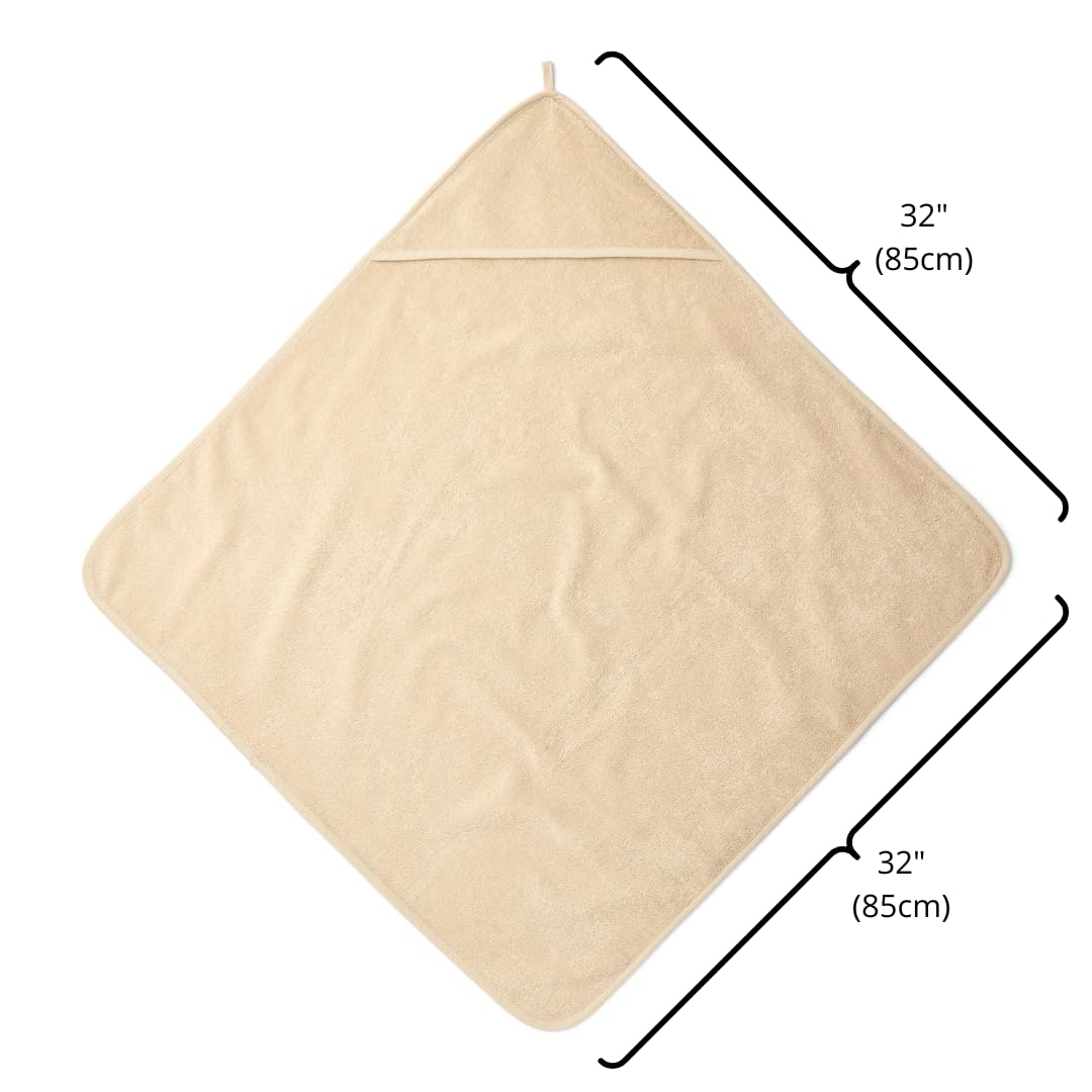 Huxie hooded towel gender-neutral design suits baby boy or girl
