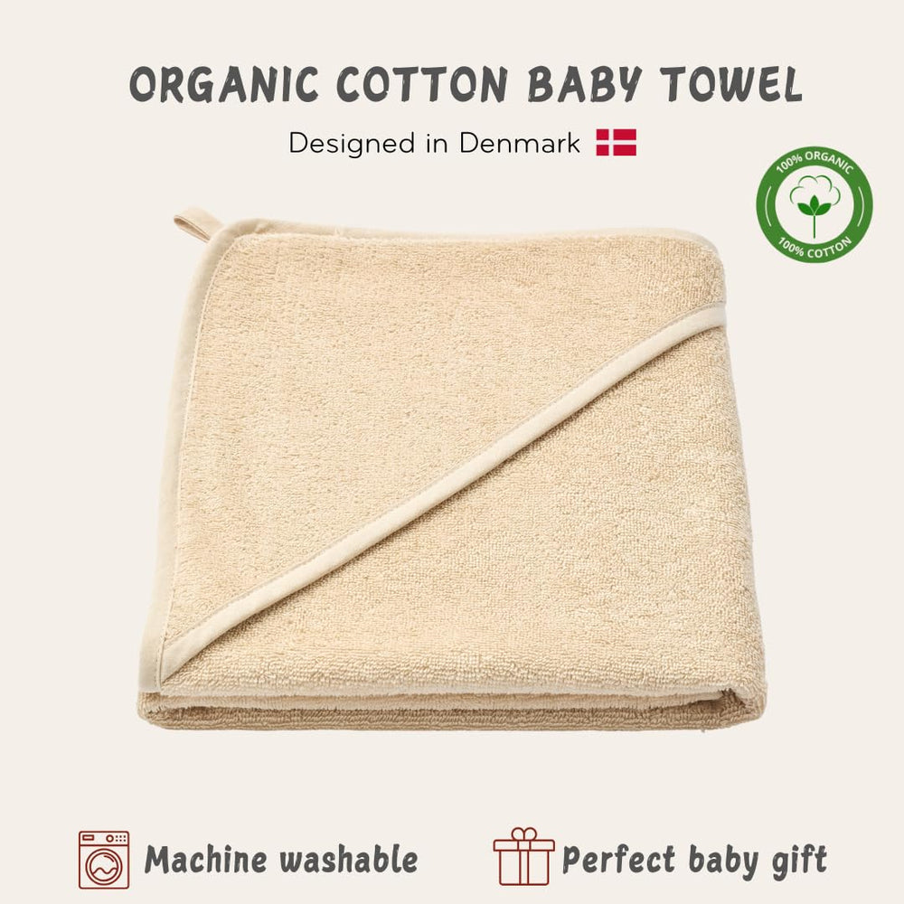 Huxie hooded towel hood detail highlights durable, soft fibers