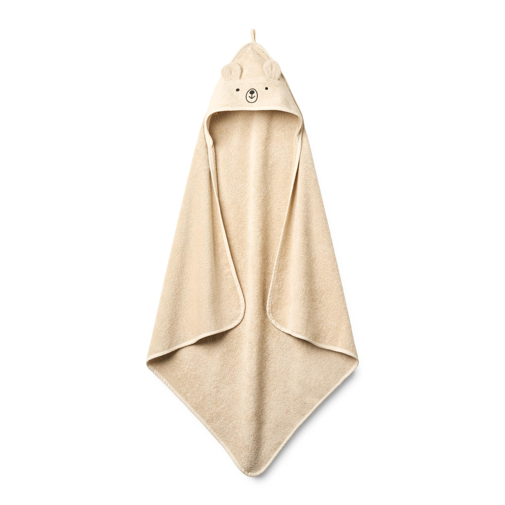 Huxie baby towel organic cotton bear-face highlights gentle touch