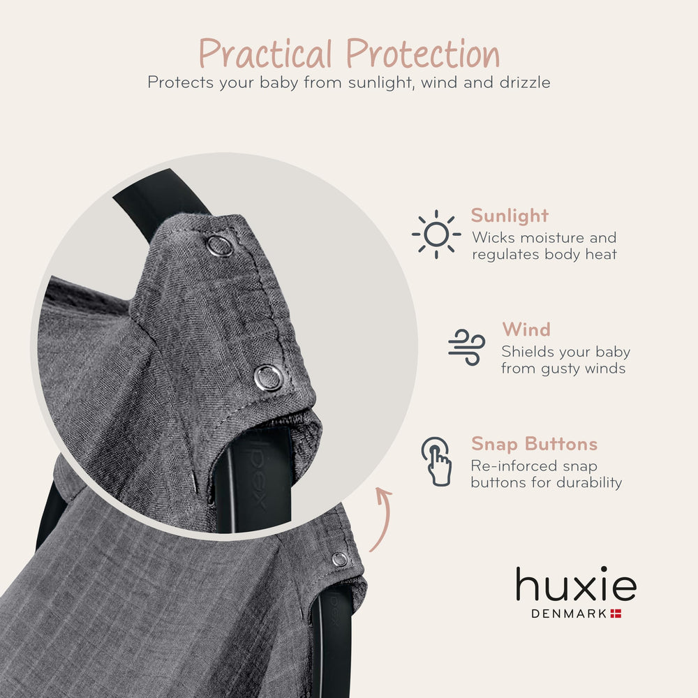 Huxie car seat cover is pre-washed and remains soft after washing.