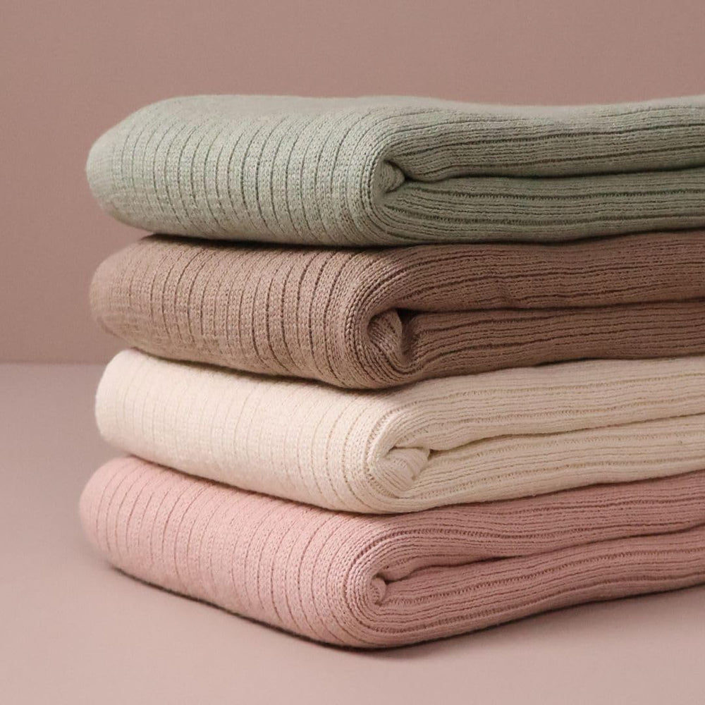 Huxie Mochachino knitted baby blanket gentle-wash ready for easy care