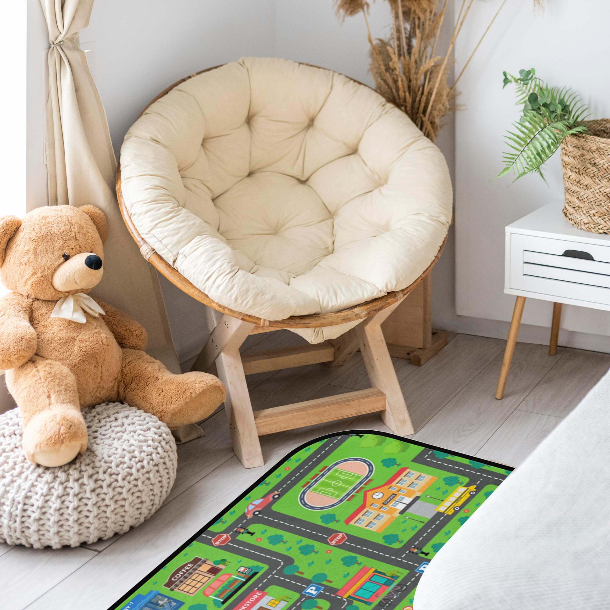 HUXINO educational play rug fosters storytelling and route planning