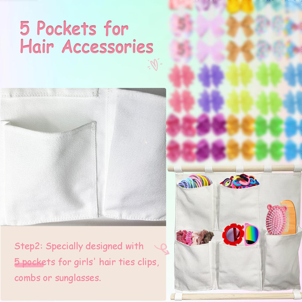 HY.MIS hair clip storage rack keeps accessories visible and easy to grab