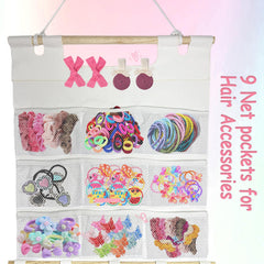 HY.MIS 9-net-pockets organize hair clips neatly, saving drawer space and reducing search time.