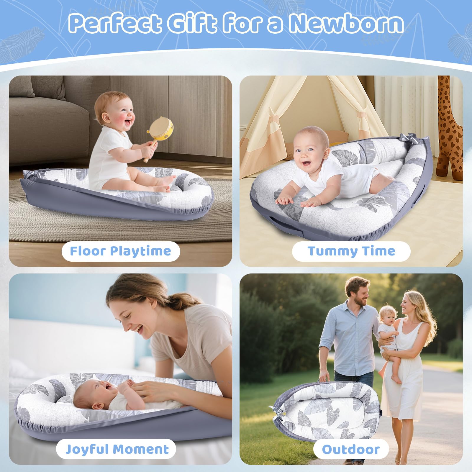HychYAYA baby lounger safety-certified for added peace of mind.
