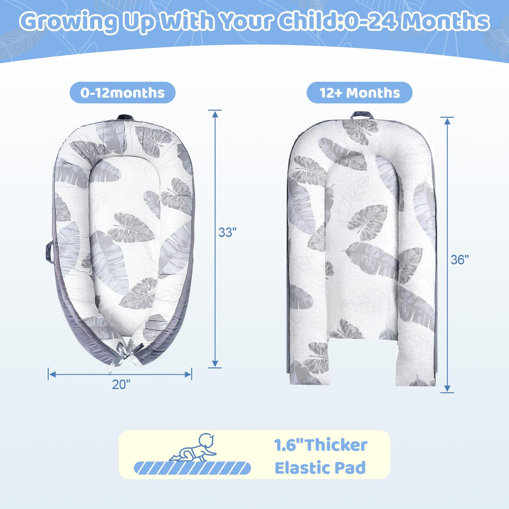 HychYAYA baby lounger lightweight build ideal for home and travel.