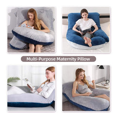 HychYAYA pillow on bed in use, illustrating versatile maternity support.