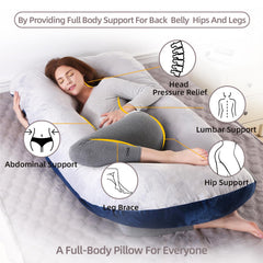 HychYAYA U-shape close-up cover highlighting removable velvet cover for easy cleaning.
