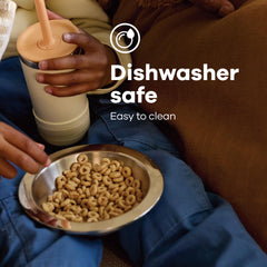 Hydro Flask Kids Bowl dishwasher-safe label emphasizes easy cleaning after busy meals
