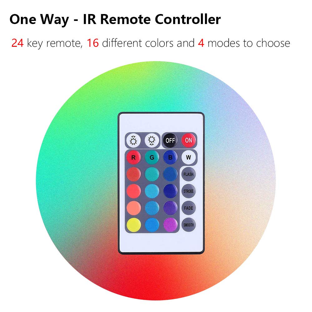 HYNNIO remote control in use for easy color and brightness adjustment.