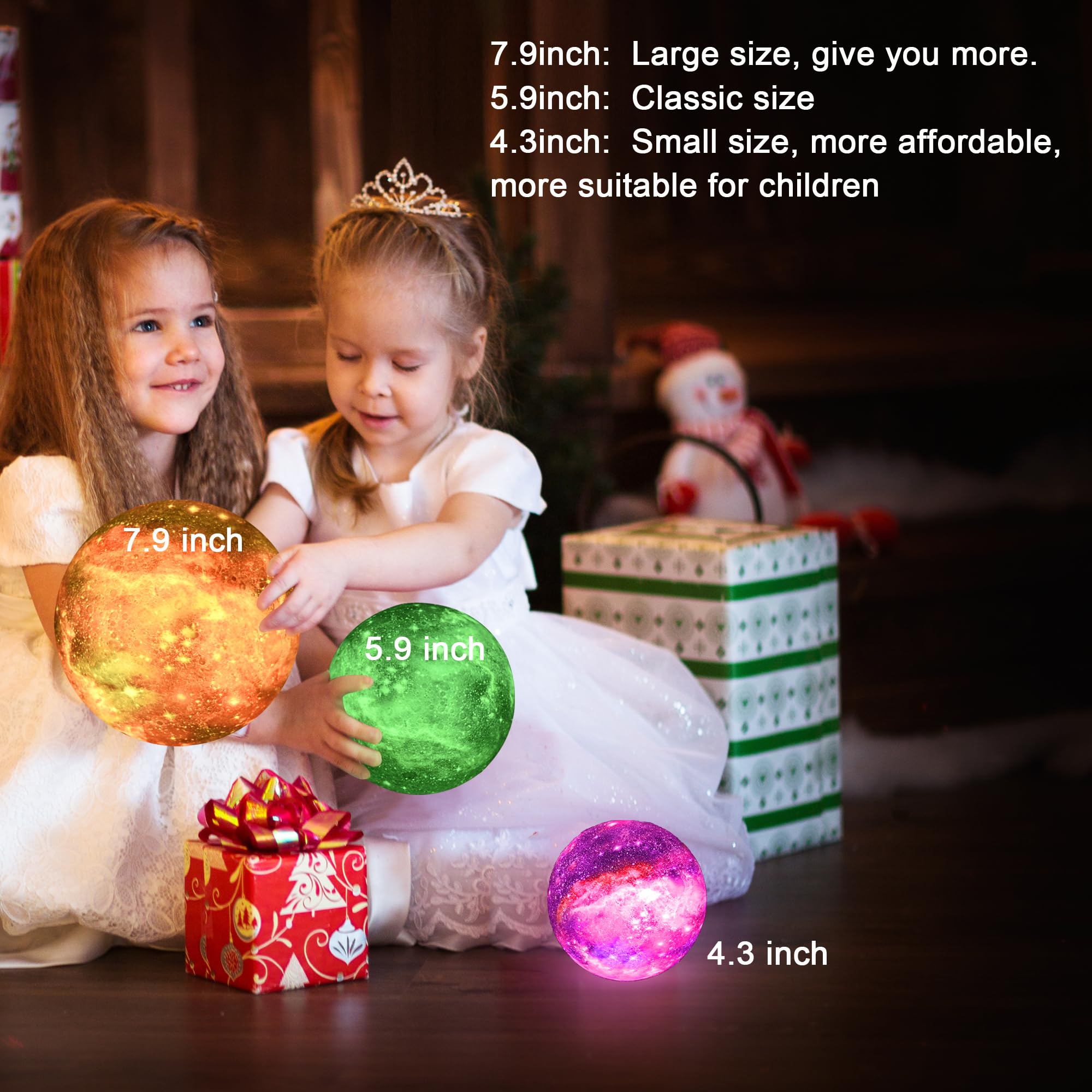 HYODREAM moon lamp rechargeable battery for flexible placement all night