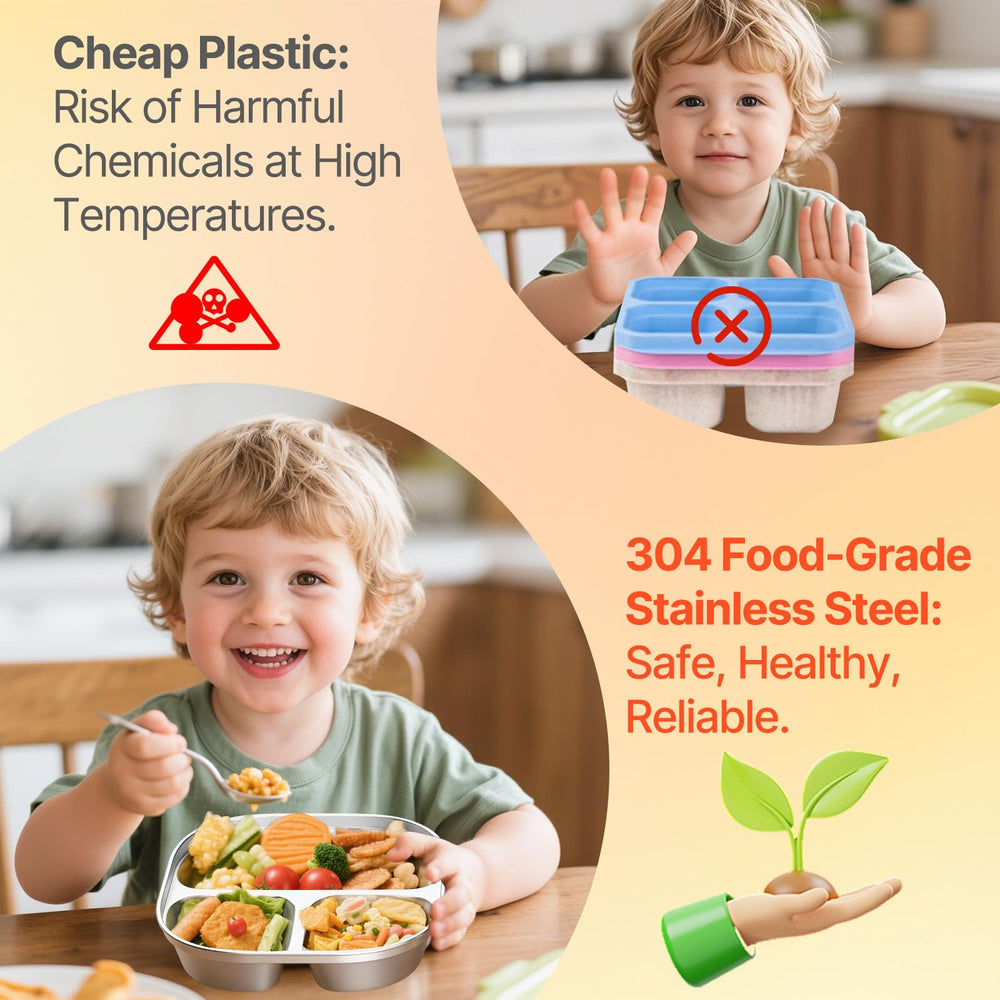 Hyperzacc dishwasher-safe toddler plate for easy cleaning.
