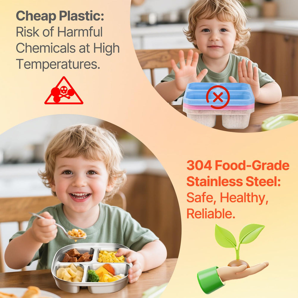 Hyperzacc kids plates durable and dishwasher safe for busy families
