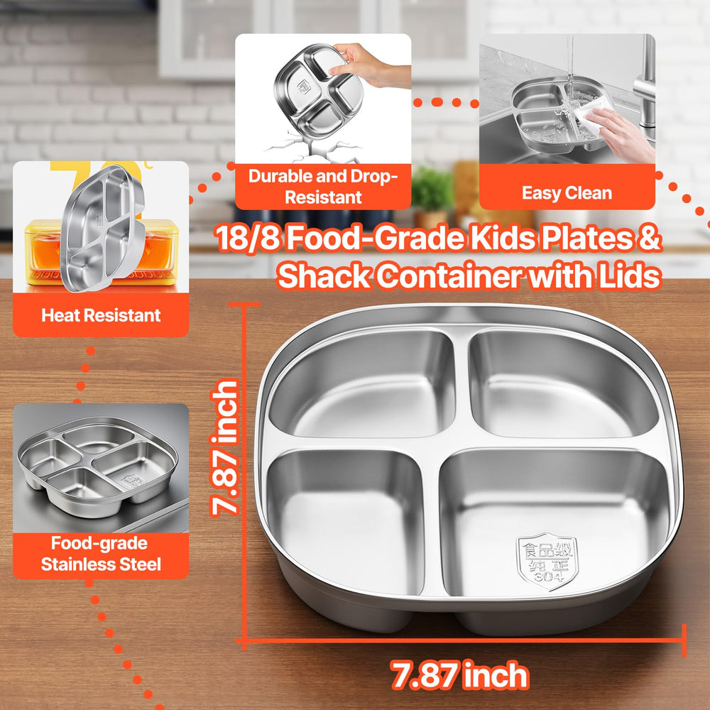 Hyperzacc kids plates with lid showing dust protection and easy transport
