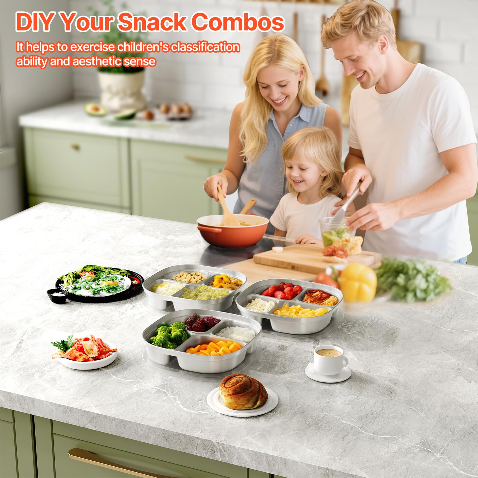 Hyperzacc plates on a high chair for stable dining