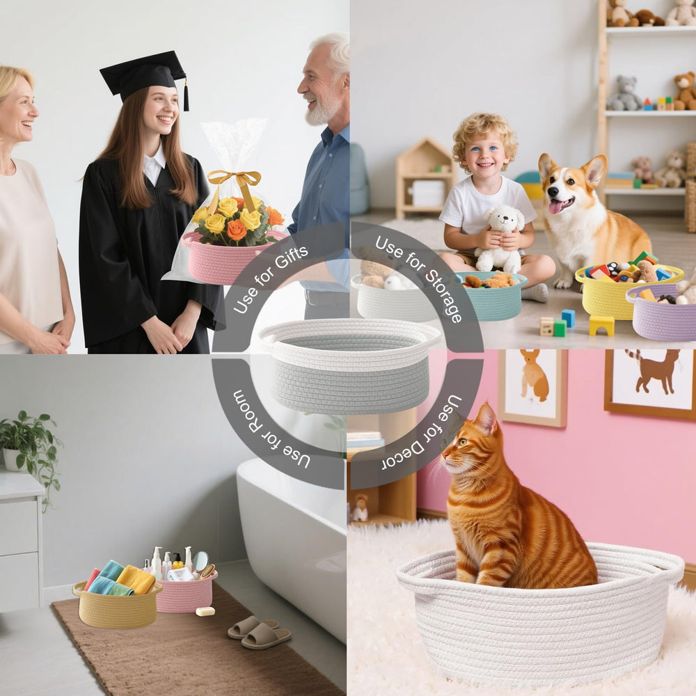 HZFTJOY bedroom-friendly storage basket organizes toys and essentials