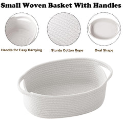 HZFTJOY handcrafted storage basket with handles, durable organizer for daily use.