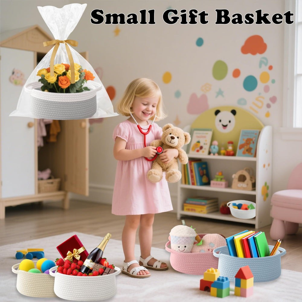 HZFTJOY multi-purpose storage basket keeps surfaces tidy and organized