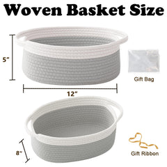 HZFTJOY rope-woven basket handles demonstrating sturdy storage and easy transport