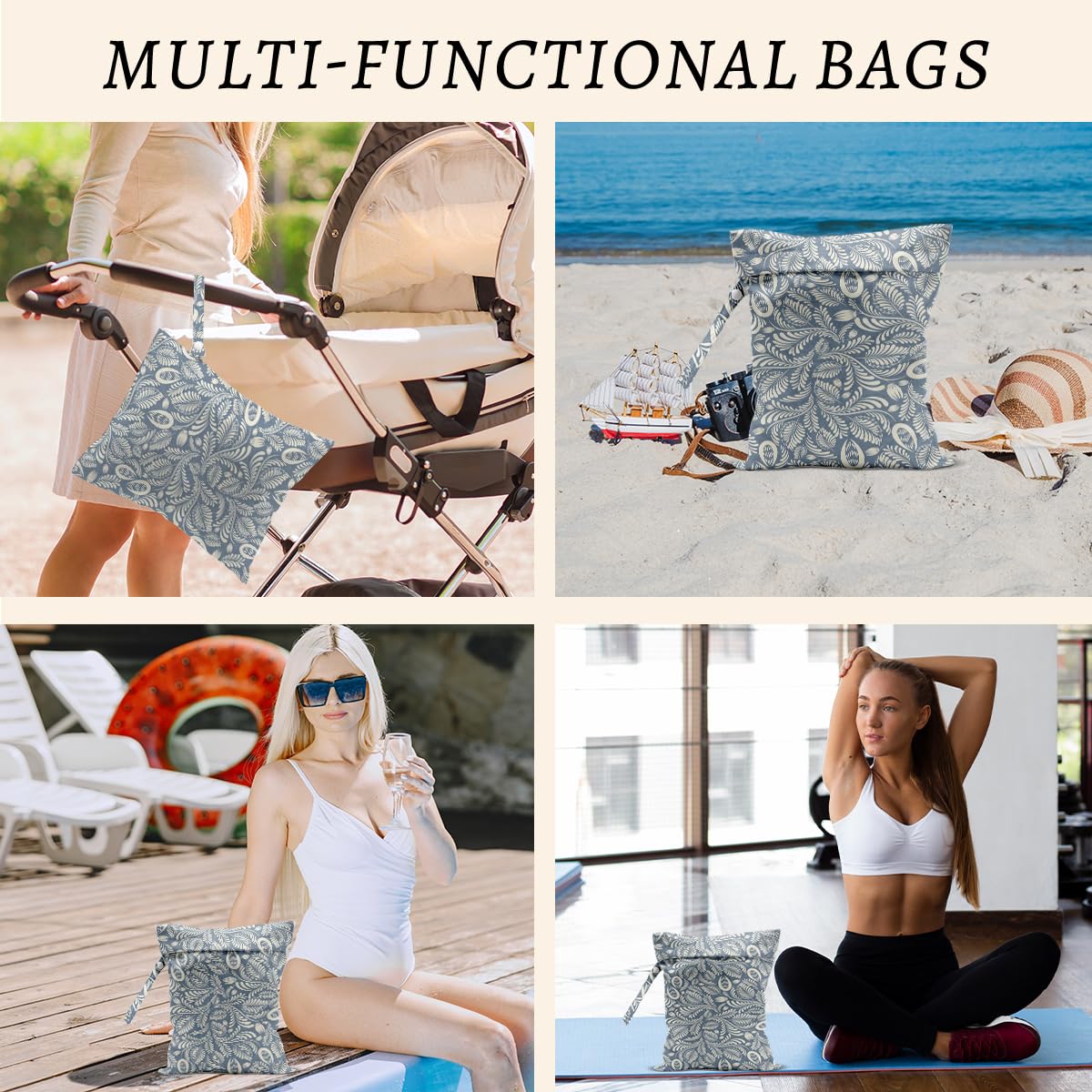 HZMLYDJ gym-diaper-bag-essentials shows versatile use beyond wet items during workouts.