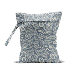 HZMLYDJ plant wet bag front view highlights leaves pattern and ample storage for swimsuits.