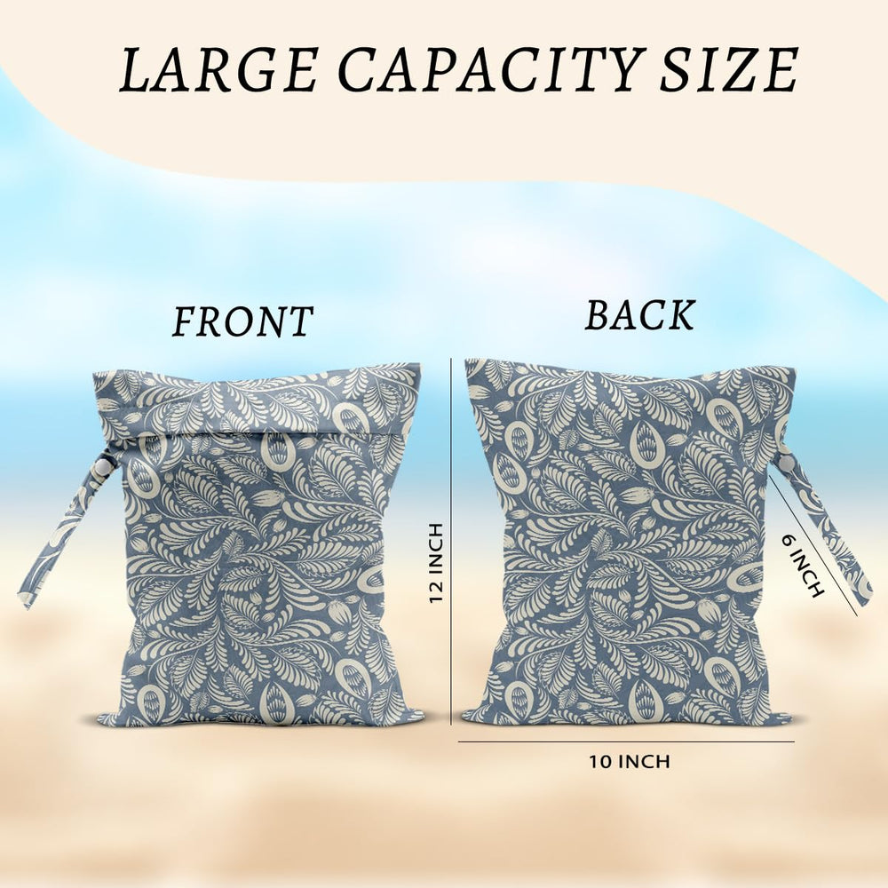 HZMLYDJ wet bag with snap-attach handle enables easy carrying on the go.