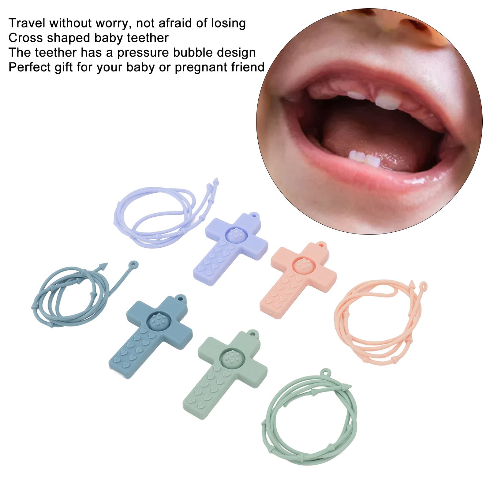 Hztyyier textured surface teether offering varied sensations for soothing gums