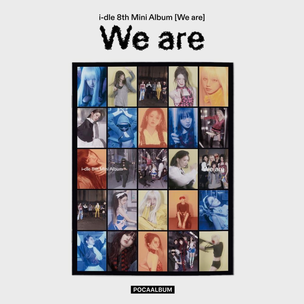 i-dle 8th mini album lyrics poster ideal for wall display and lyric appreciation.