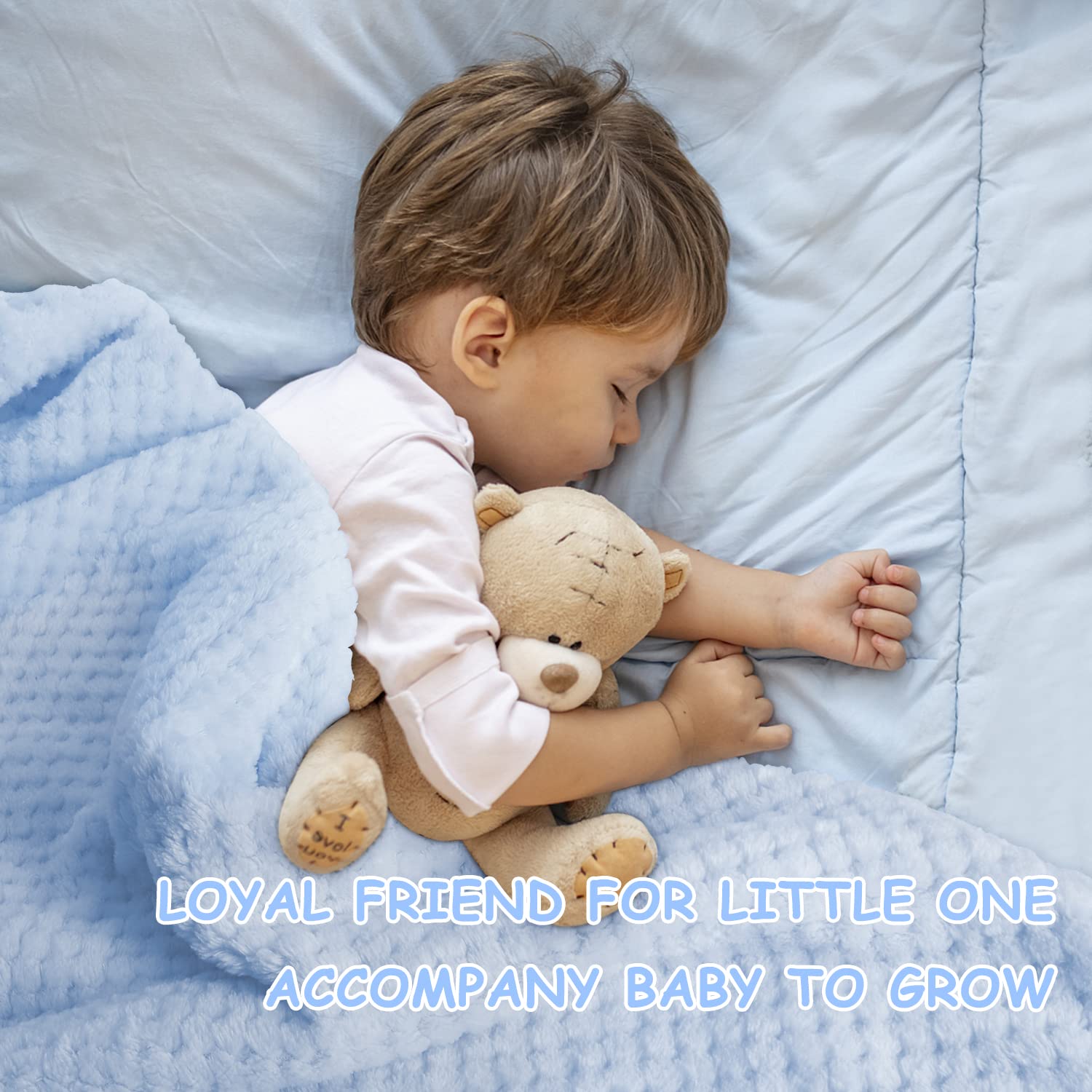 iAOVUEBY elephant security blanket offers comforting familiarity for babies.