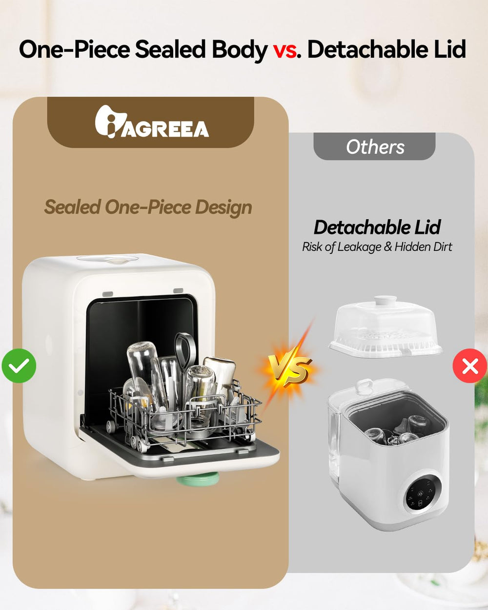 IAGREEA four-in-one machine combines cleaning, drying and storage