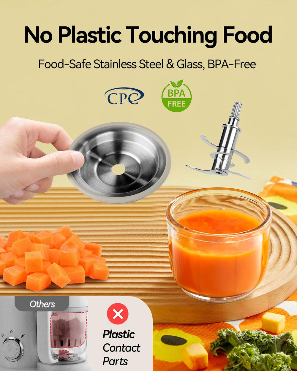 IAGREEA presets simplify meal prep across vegetables, fruits, fish, chicken, and eggs.