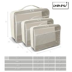 IAMRU toy storage bag beige on-the-go design keeps kids' essentials organized anywhere