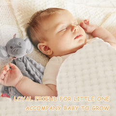 iaovueby elephant security blanket provides cozy security with gentle bell