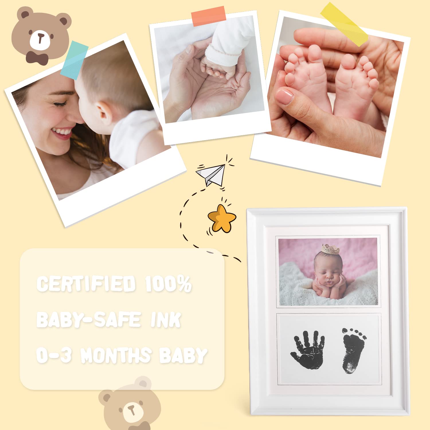 iAOVUEBY baby gift set cotton bib keeps clothing clean during feedings