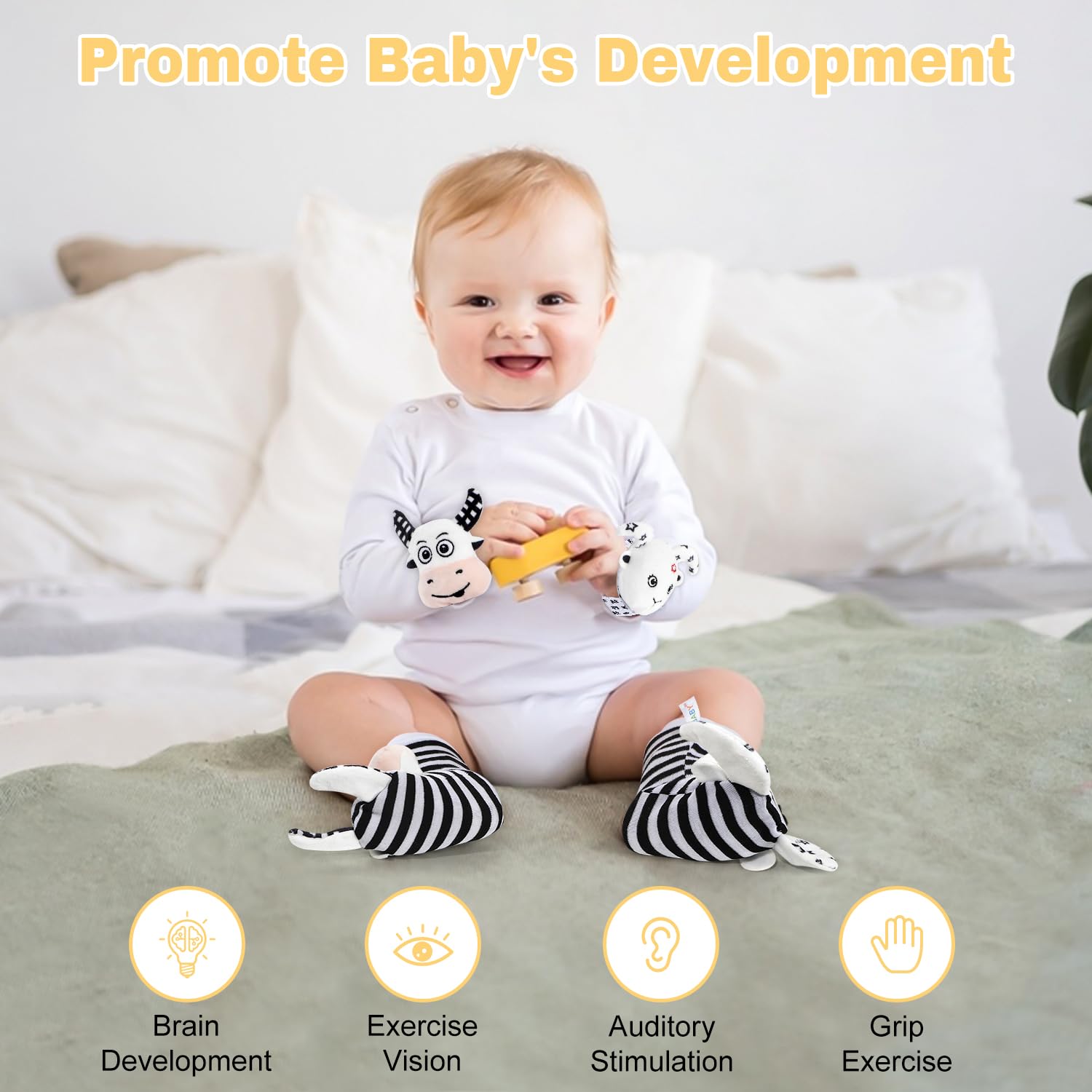 iAOVUEBY baby onesie with snaps enables quick changes and comfort