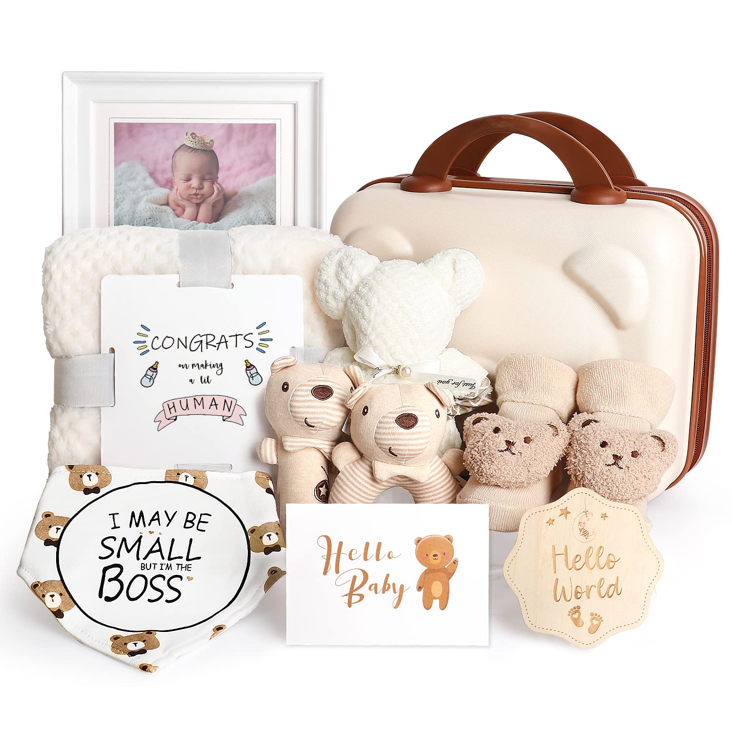 iAOVUEBY baby gift set bear rattle fosters gentle sensory play for newborns