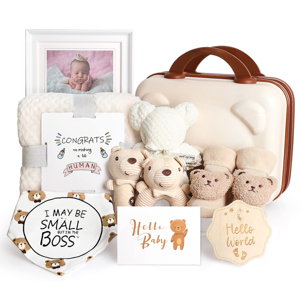iAOVUEBY baby gift set bear rattle fosters gentle sensory play for newborns