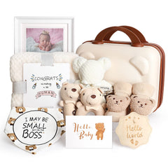 iAOVUEBY baby gift set bear rattle fosters gentle sensory play for newborns