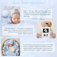 iAOVUEBY footprint frame preserves milestones with a keepsake photo