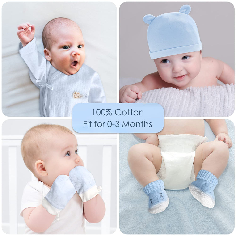 iAOVUEBY knitted booties help protect tiny feet with soft cotton
