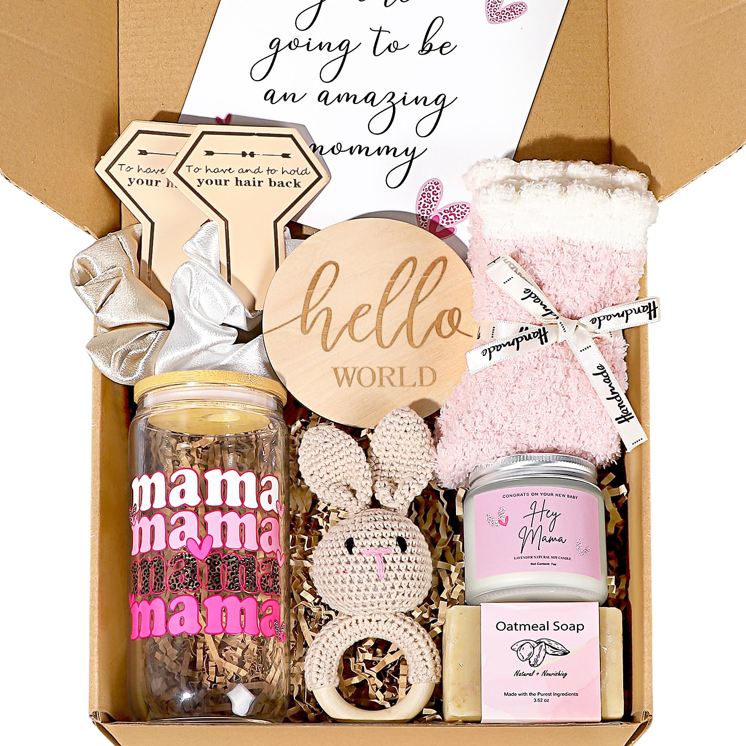 iAOVUEBY new mom gift basket unboxing demonstrates thoughtful postpartum care ideas