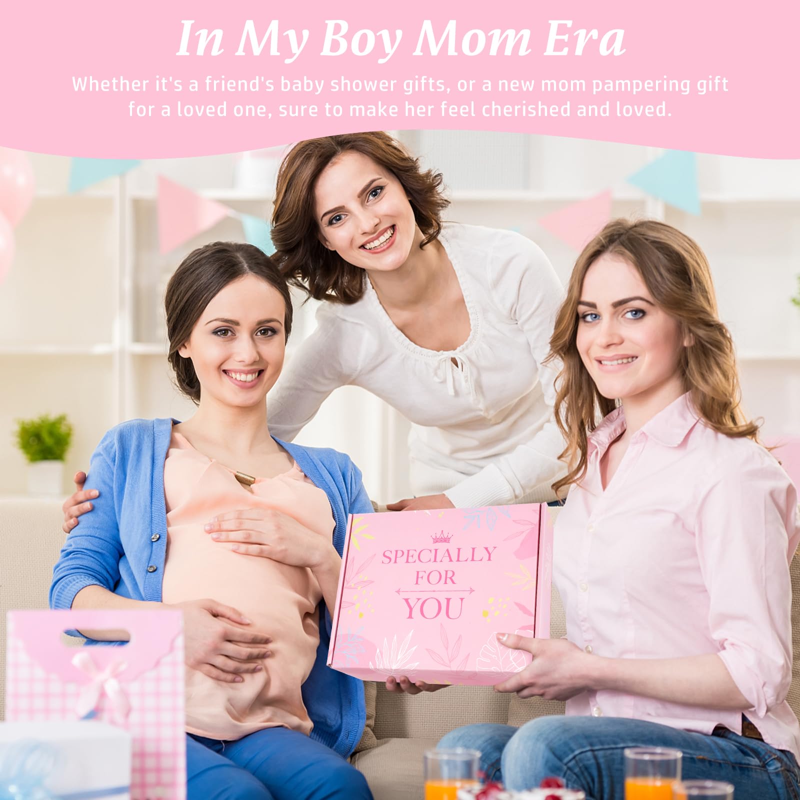 iAOVUEBY New Mom Gift Box presentation ready for gifting