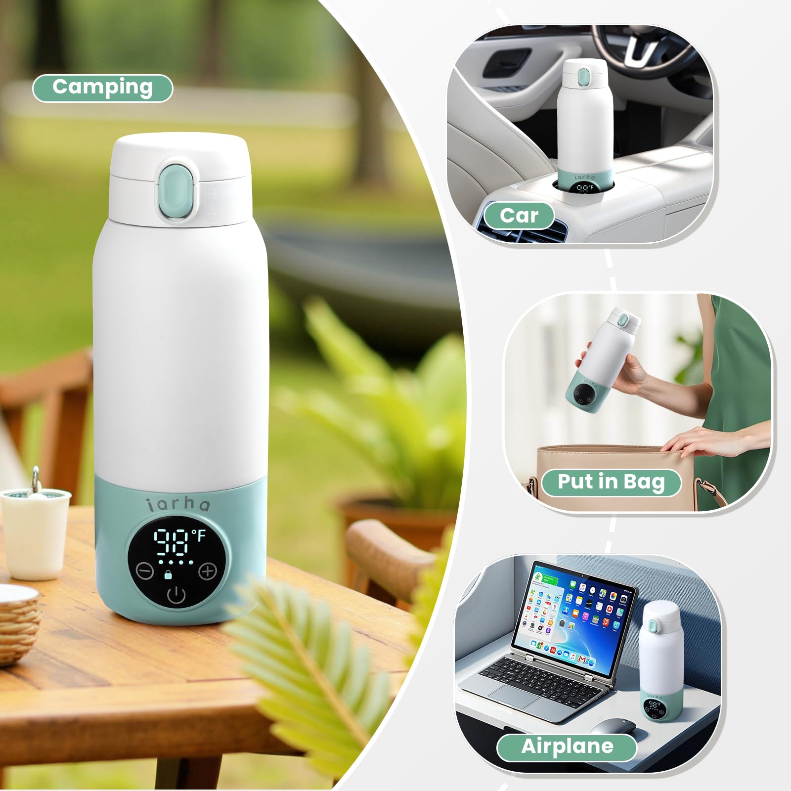 Iarha charging indicator helps plan recharges between uses.