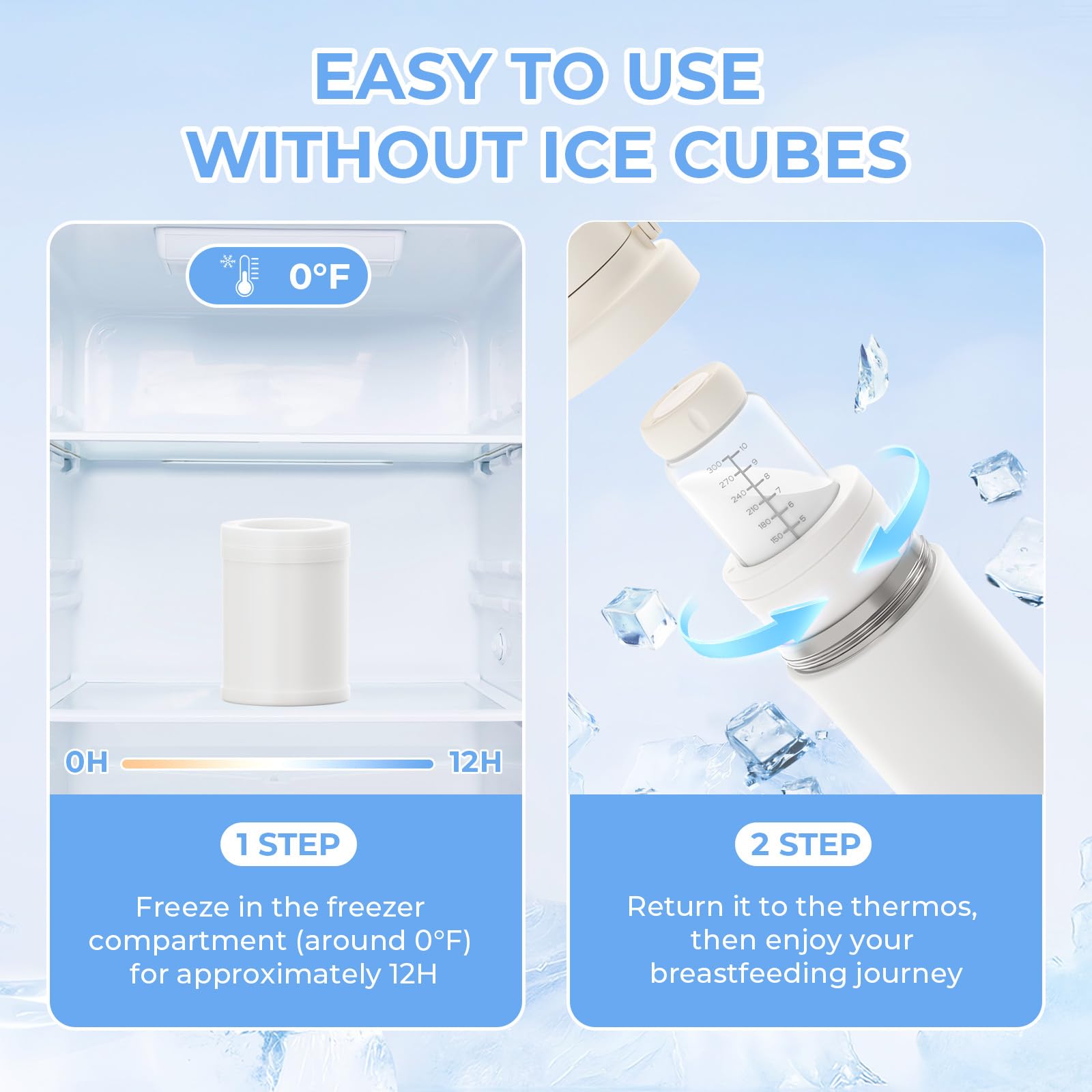 Iarha cooler shows the freeze-tube setup for long-lasting cooling.