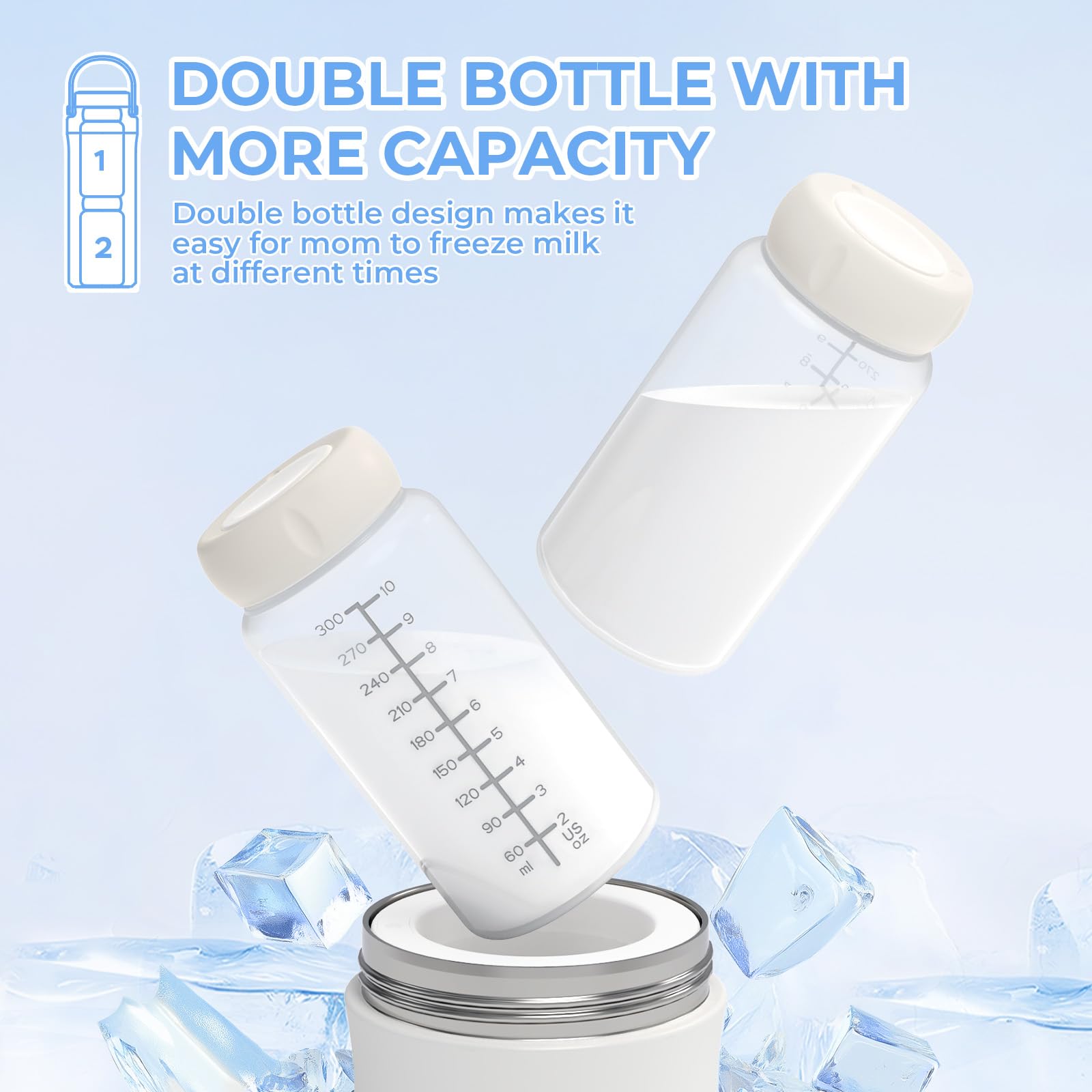 Iarha travel-friendly design fits bags for on-the-go feeding.