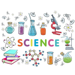 IARTTOP colorful science lab decal sheet two features test tubes for science corner decor