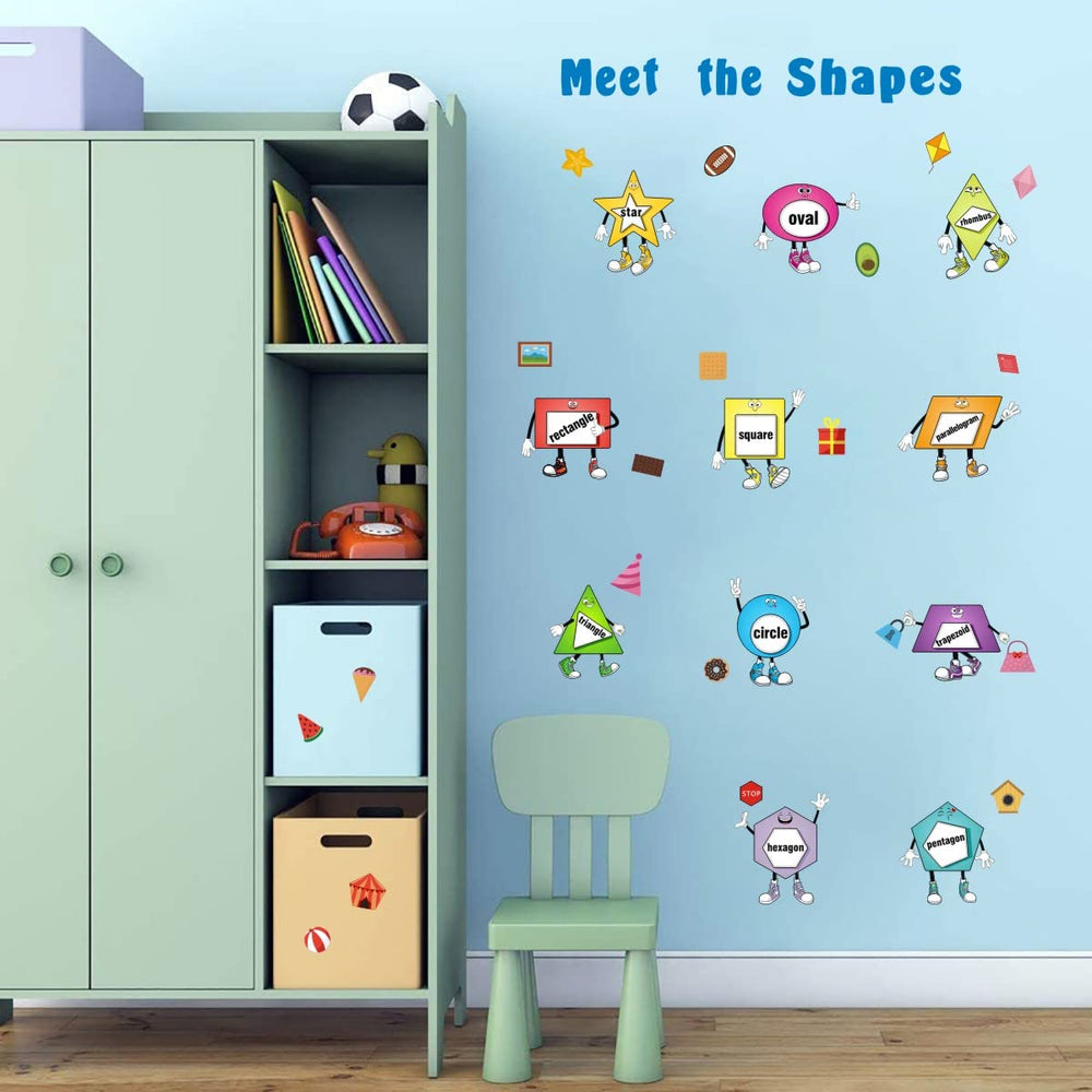 IARTTOP colorful shapes triangle rectangle close-up shows vivid color and easy removal.