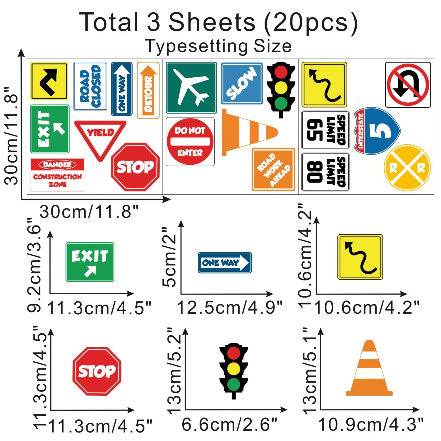 IARTTOP road signs wall decal keep out—durable vinyl ideal for learning zones