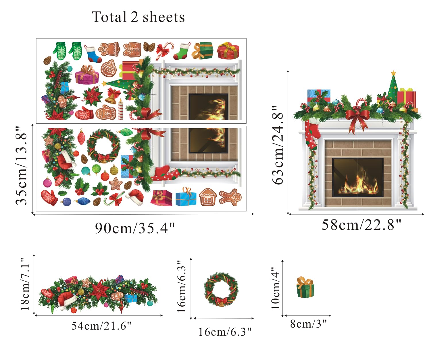 IARTTOP translucent winter decal material offers durable, fade-resistant decor.
